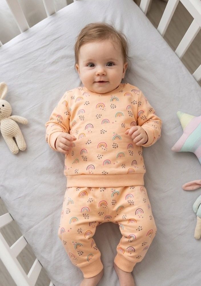 Rainbow print set