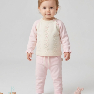 Pink Knit Sweater &…