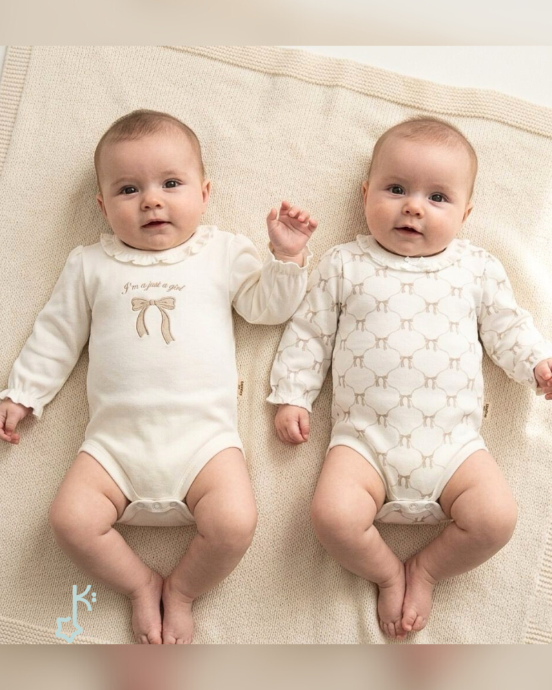 Little Bow 2-Piece Baby Onesie Set