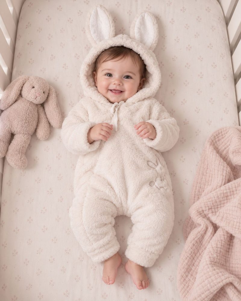 LuckyBear Plush Jumpsuit