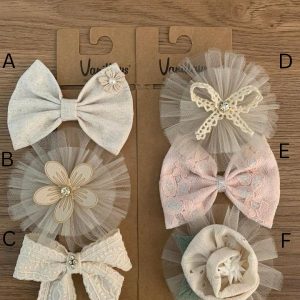 Soft Pastel Bow Set