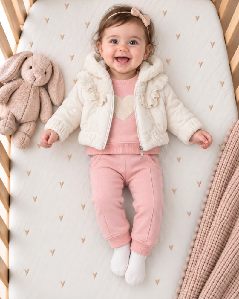 Heart & Ruffle Cozy Set
