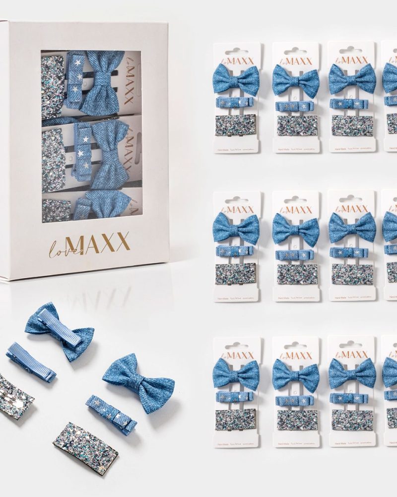 Sparkle Bow Clip Set