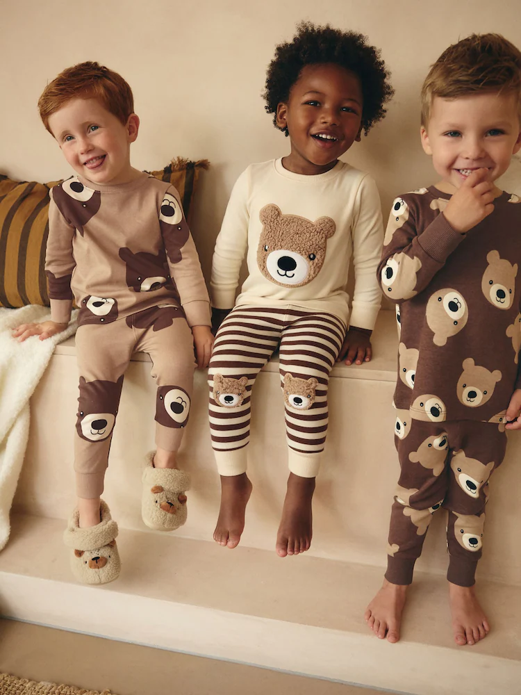 Brown/Cream Snuggle Pajamas