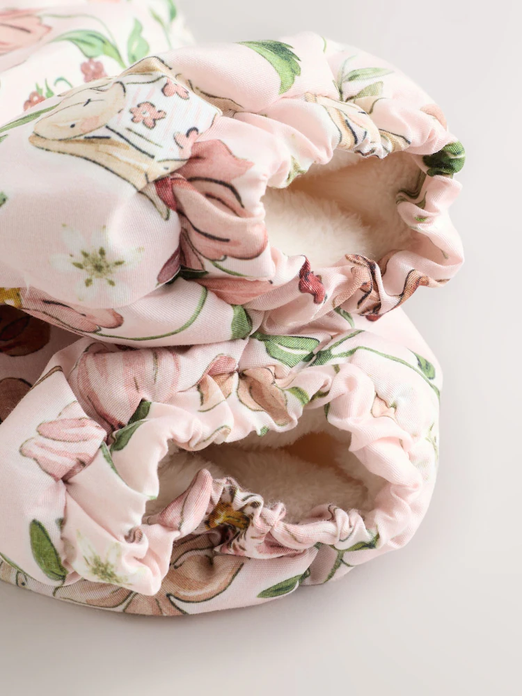 Pink Floral All-Over Printed Double Zip Baby Hooded Pramsuit - Image 10