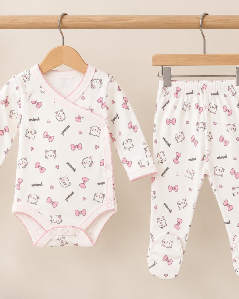Hello Kitty Pink Bow Bodysuit set