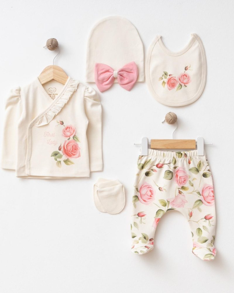 Blush Rose Newborn Baby Girl Set