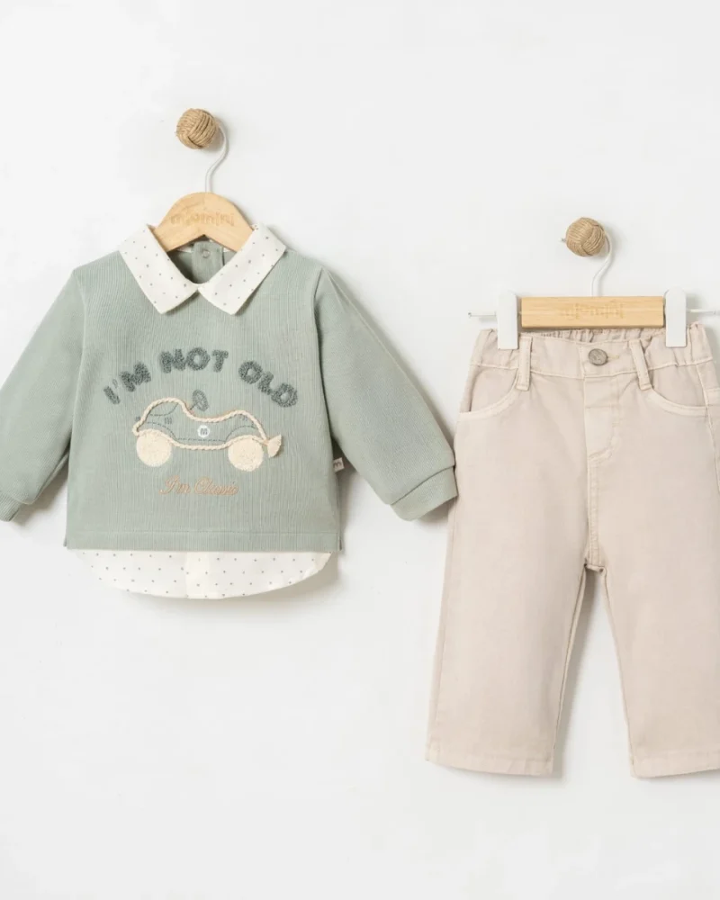 Little Bear Sage Green Set