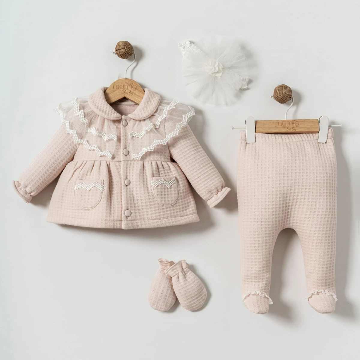 Blush Pink 4-Piece Baby Girl Set
