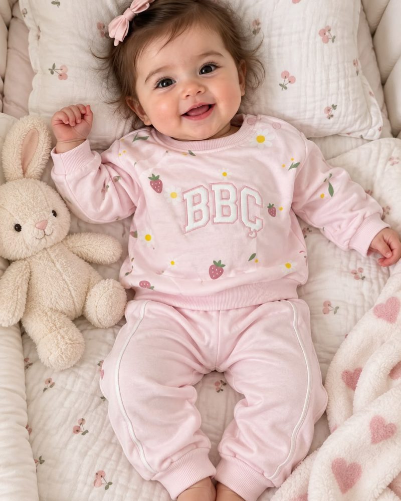Strawberry Bloom Baby Set
