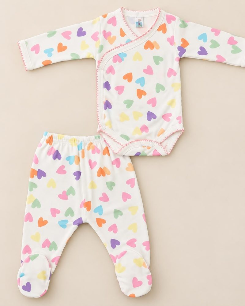 Rainbow Hearts Bodysuit set