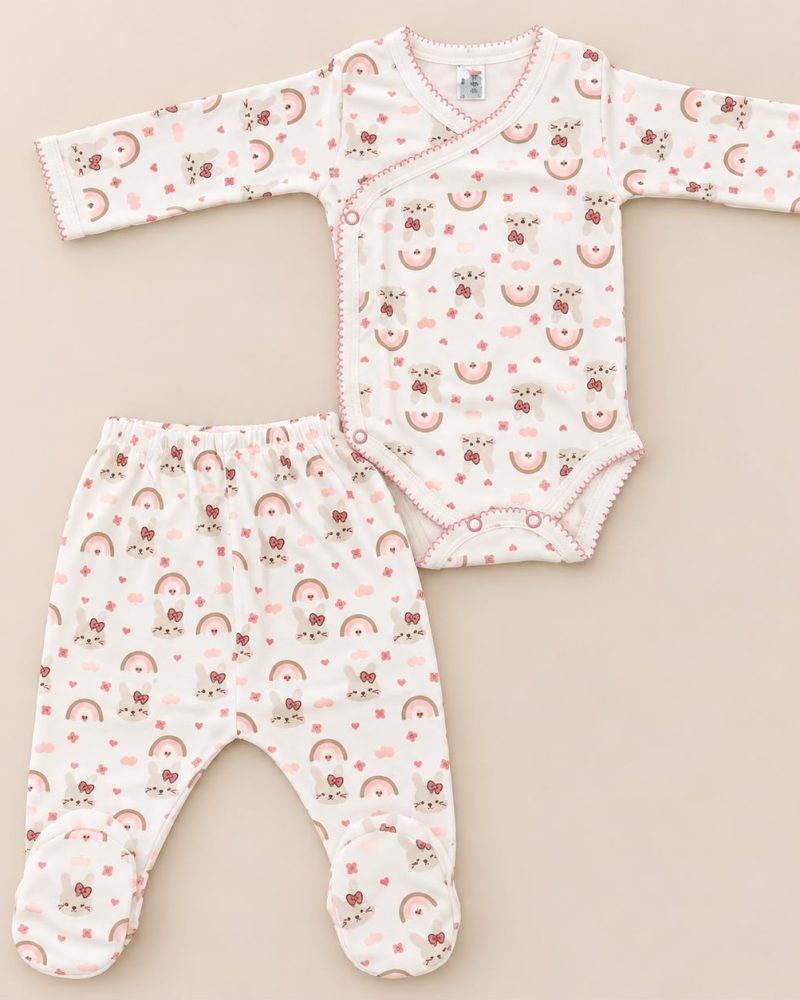 Teddy Rainbow Bodysuit set