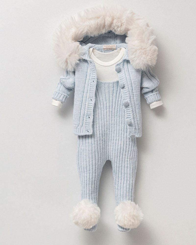 Moon Knit Overall Set